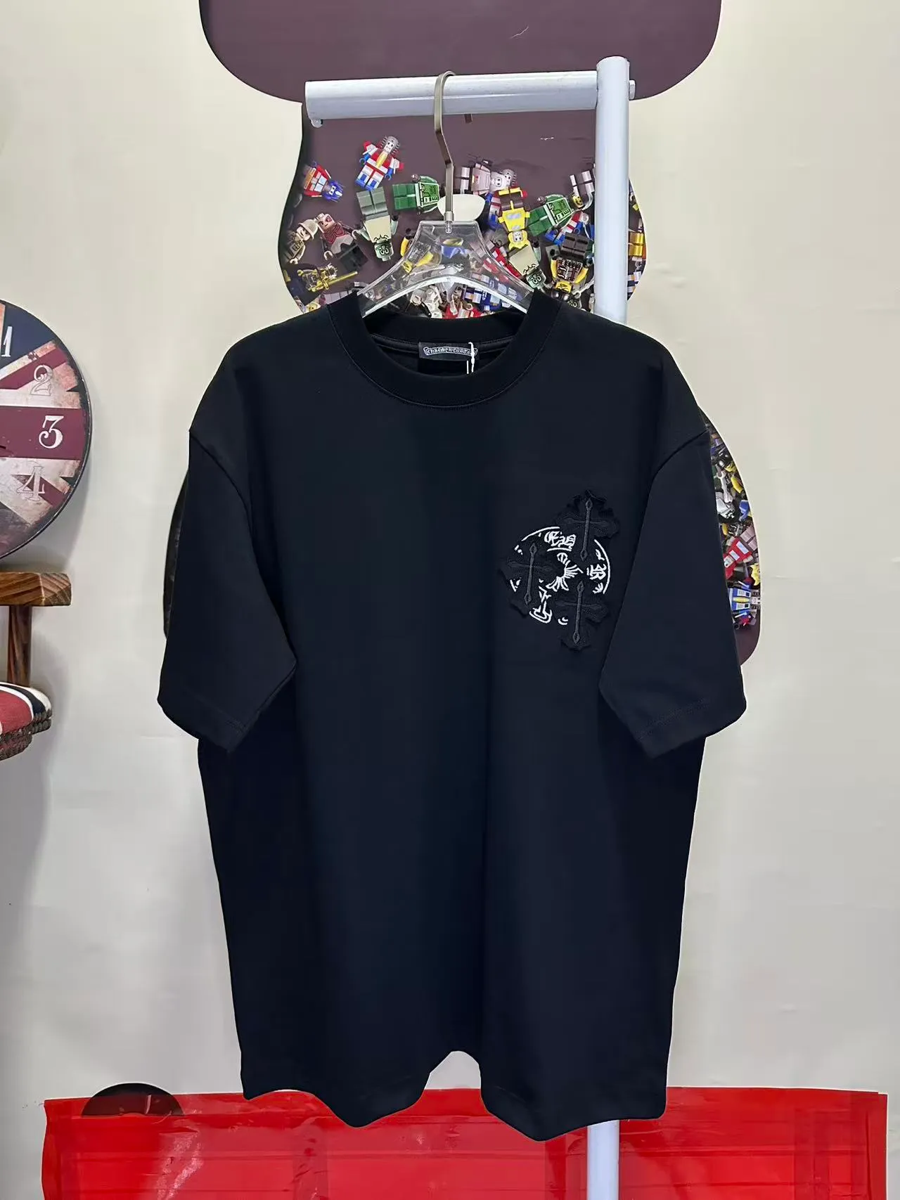 L 26952# Come Hearts ⌚️ ( ） # ， ； 。 ： 🪡 + 🪡 ：Black White SIZE：S-XXL